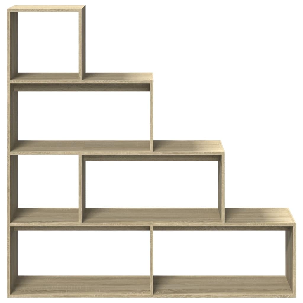 Generisch Raumteiler-Bücherregal 4 Stufen Sonoma-Eiche 143,5x29x143,5 cm,Möbel,Regalsysteme,Bücherregale Bücherschränke-857996