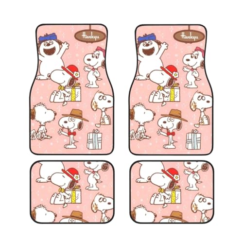 オラフ スヌーピー フロアマット カーマット 防水 丸洗いok ズレ防止加工 滑り防止 耐汚れ カスタムパーツ 車種専用設計 取付簡単 カスタムマット 保護パーツ カー用品 軽 普通車 フロント4枚組 アニメ グッズ キャラクター プレゼント