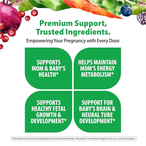 Rainbow Light Prenatal Multivitamin One + for Women with Probiotics | 150 Caplets | Essential Nutrition for Mom & Baby | with Vitamins C & D, Folate, Choline, Iron and More