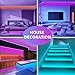 KSIPZE 100ft Led Strip Lights RGB Music Sync Color Changing Bluetooth Led Lights with Smart App Control Remote Led Lights for Bedroom Room Lighting Flexible Home Décor