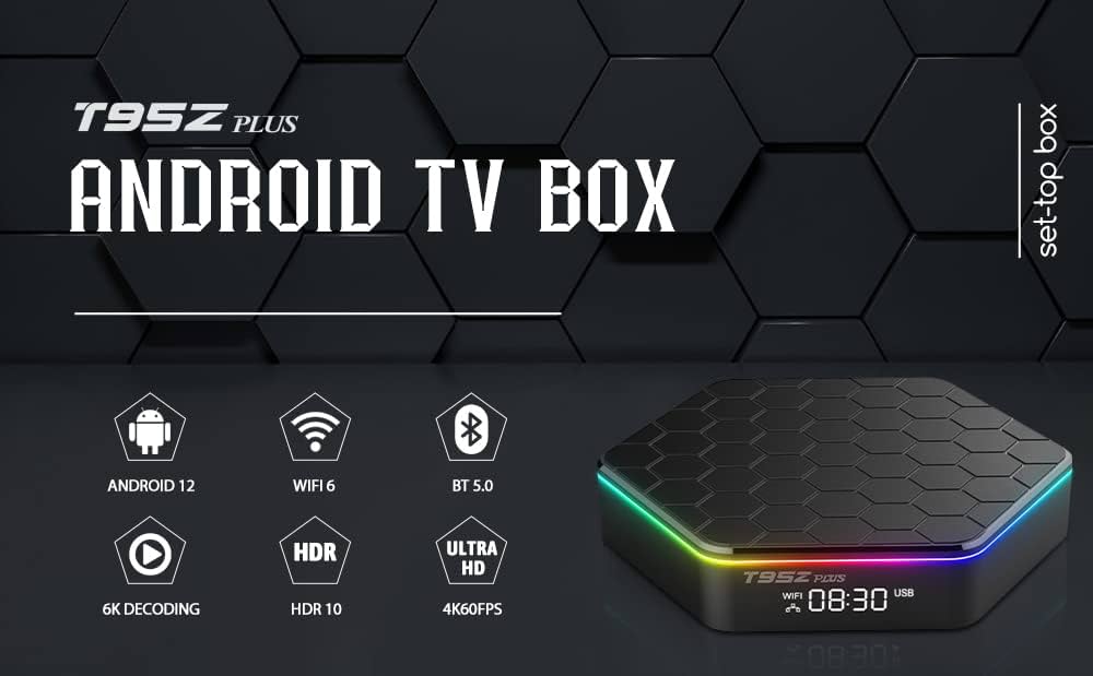 HUANHUA T95Z Plus最新テレビのセットボックス Amazon.com: Android TV Box T95Z Plus Android 12 TV Box 2G+