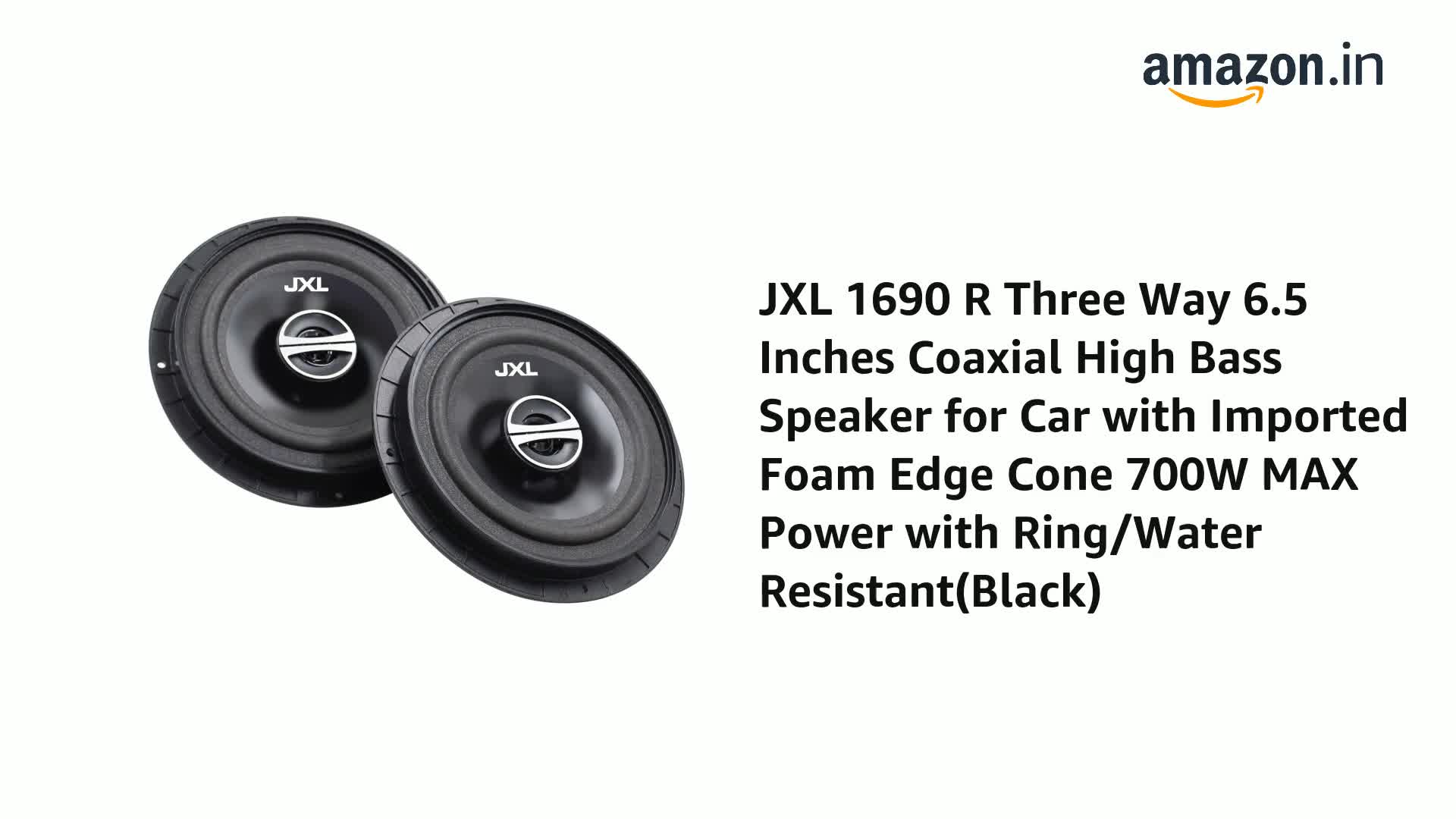 JXL 1690 R Three Way 6.5 Inches Coaxial High Bass Speaker for Car