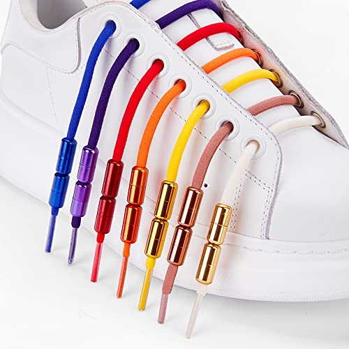 Image of ZHENTOR Elastic Shoe Laces, Elastic No Tie Shoelaces for Sneakers, One Size Fits All Adults and Kids Shoes