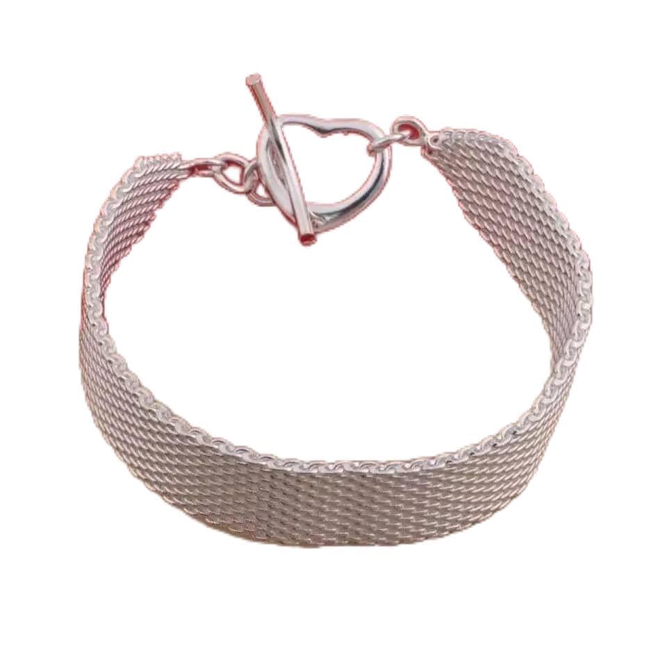 Bracelet fermoir coeur pour mariage femme de 16mm