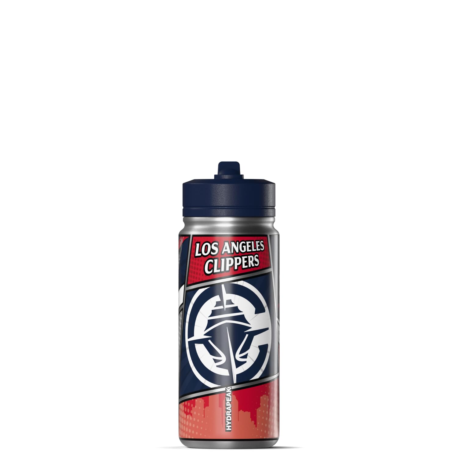 Hydrapeak x NBA Los Angeles Clippers 20 oz Stainless Steel Water Bottle Officially Licensed Double Wall Insulated Sports