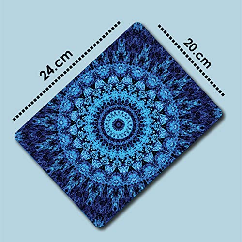woopme® Attractive Mandala Art Mouse Pad Anti Skid Gaming Mouse Pad for Office Home Desktop Laptop Computer Accessories Kids Boys Girls (24 x 20 CMs) - Image 4