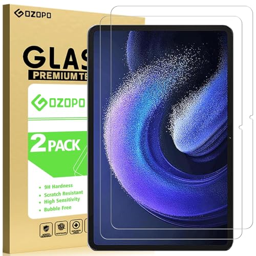 GOZOPO Protector de Pantalla para Xiaomi Pad 6 Tablet 11 pulgadas/Xiaomi Pad 6 Pro (11 pulgadas) 2023, Dureza 9H Película de Vidrio Templado
