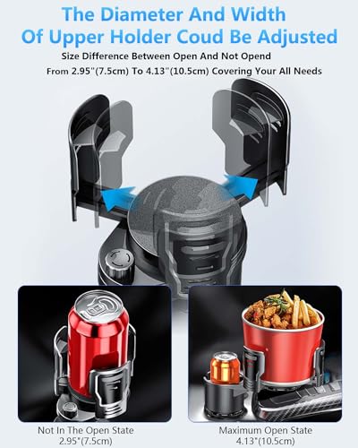 Adaptador Expandible Portavasos para Auto 2 en 1 miniatura 5