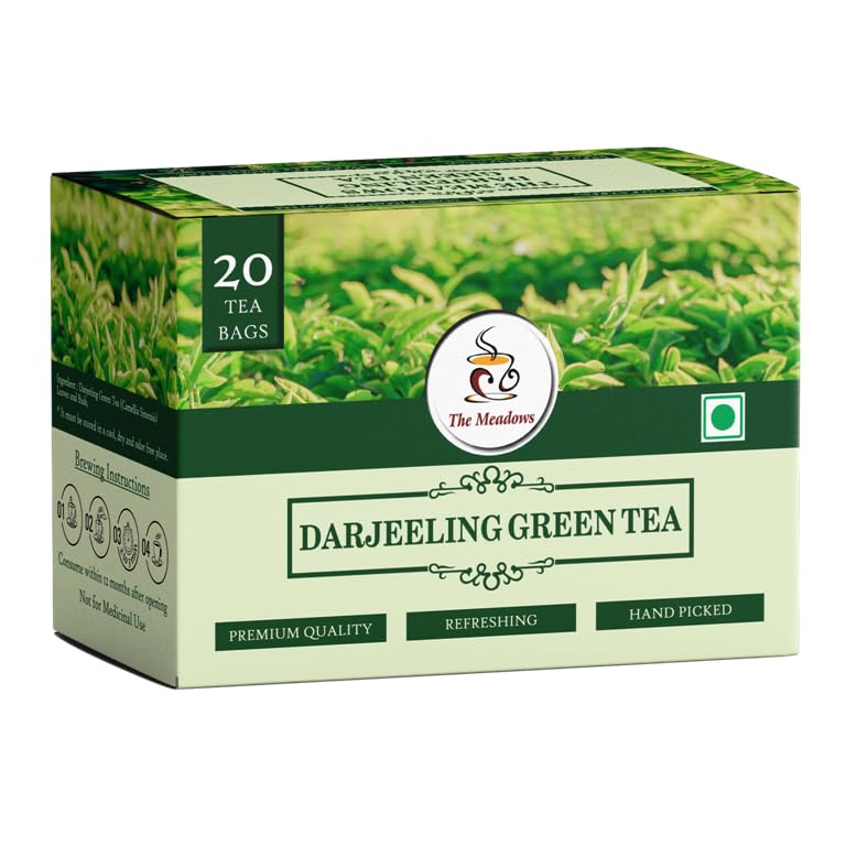 The Meadows Darjeeling Green Tea | 20 Teabags