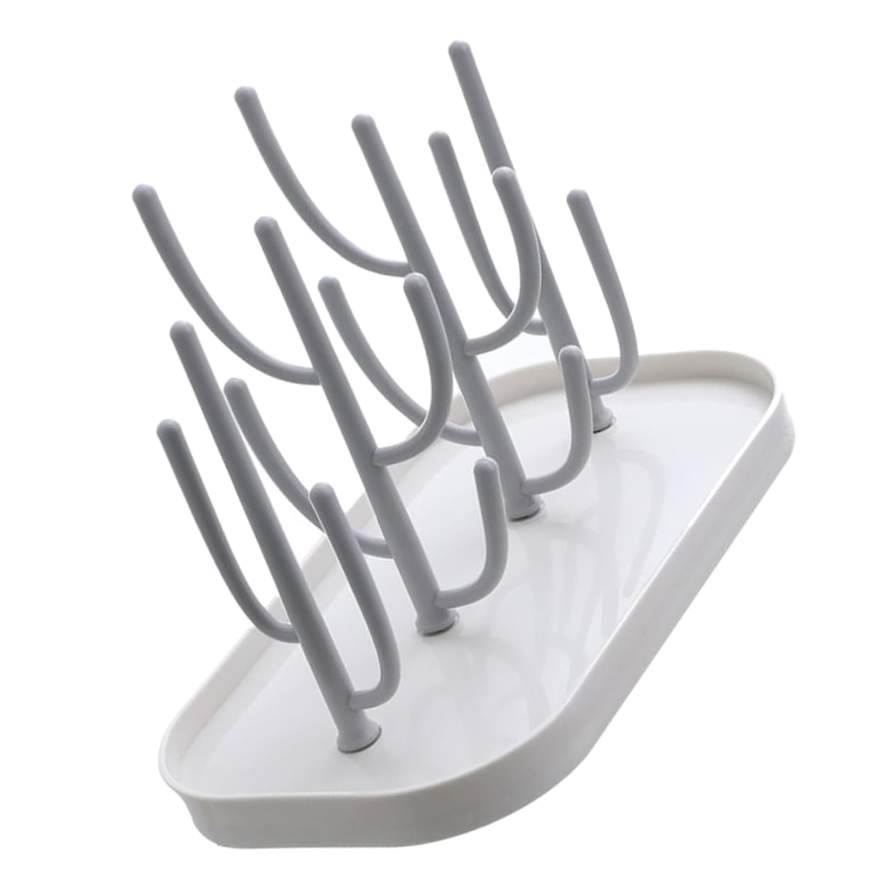 TOYANDONA 1Pc Cactus Shaped Mug Stand Draining Cup Holder for Home Kitchen Upside Down Design Durable Material Stylish Storage for Mugs Bottles Beige