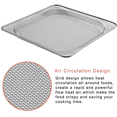 Pacienjo Air Fryer-Korb - Heißluftfritteuse aus Edelstahl für Backofen | Kochgeräte Digitale Luftzirkulation gleichmäßig erhitzt für Ninja SP100/SP101B1/SP101C – Bild 6