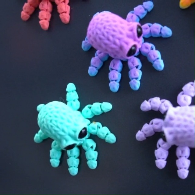 5 Imanes Decorativos Pulpo con Juntas Móviles miniatura 7
