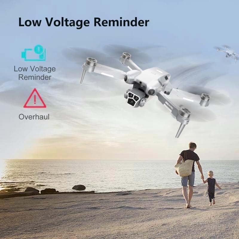 Drone with Camera - Foldable Drone for Kids Adults with 1080P FPV Camera, Upgrade Altitude Hold, Gestures Selfie, Waypoint Fly, Headless Mode, Speed Adjustment，3D Flip, One Key Start, 360° Obstacle Avoidance, Circle Fly, 2 Batteries