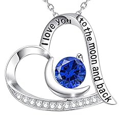 J. September Birthstone Blue Sapphire Necklace