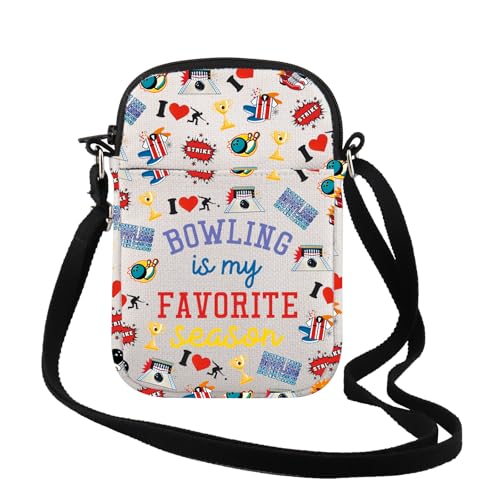 FOTAP Bowling Is My Favorite Season Borsa a tracolla Bowling Regalo per gli amanti del bowling Regalo per gli amanti del gioco Regalo sportivo, Bowling è Cr, INCHES FOTAP Bowling Is My Favorite Season Borsa a tracolla Bowling Regalo per gli amanti del bowling Regalo per gli amanti del gioco Regalo sportivo, Bowling è Cr, INCHES
