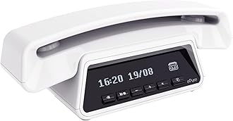 ALCATEL ePure Premium - Cordless Phone DECT With Answering Machine - Classic Design - Smart Display Base - Large Graphic Display - Handsfree - Call Barring - White
