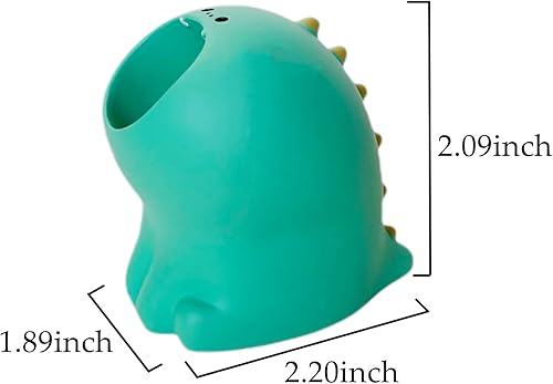 Miniatura 4 de Lindo soporte para lápices de bolígrafo pequeño, de resina kawaii, gato, perro, dinosaurio, conejo, animal, clip de papel, cepillo de dientes, mini