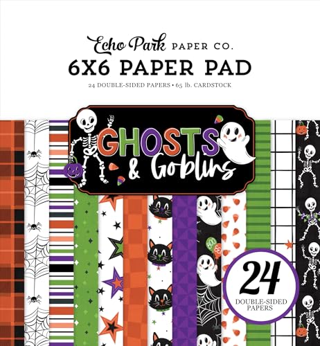 Papier Ghosts and Goblins Echo Park 15x15 pour album souvenirs