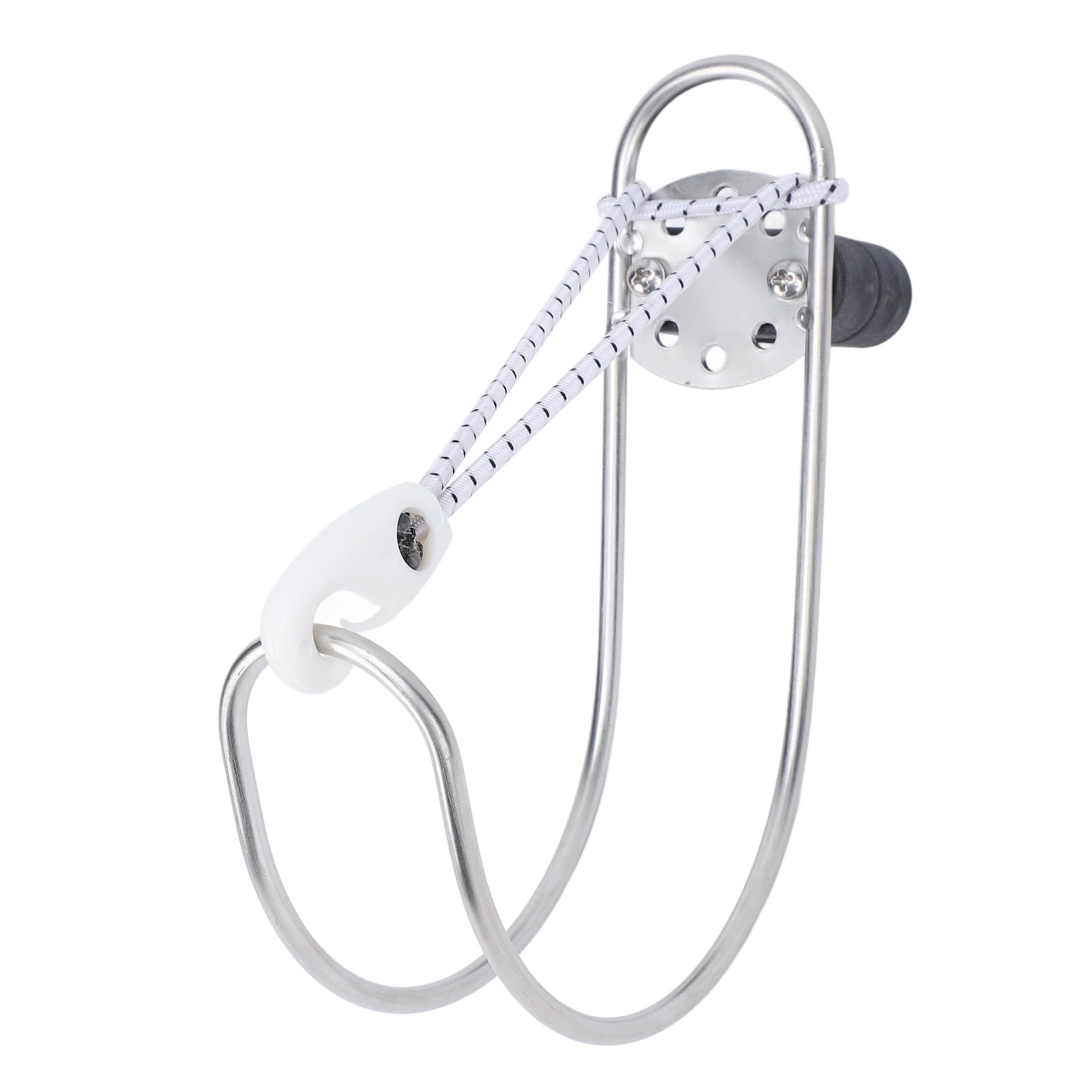 Supporto per Staffa per Anello Salvagente a Ferro di Cavallo per Barca in Acciaio Inossidabile con Supporto in Plastica, Adatto per Yacht Marini
