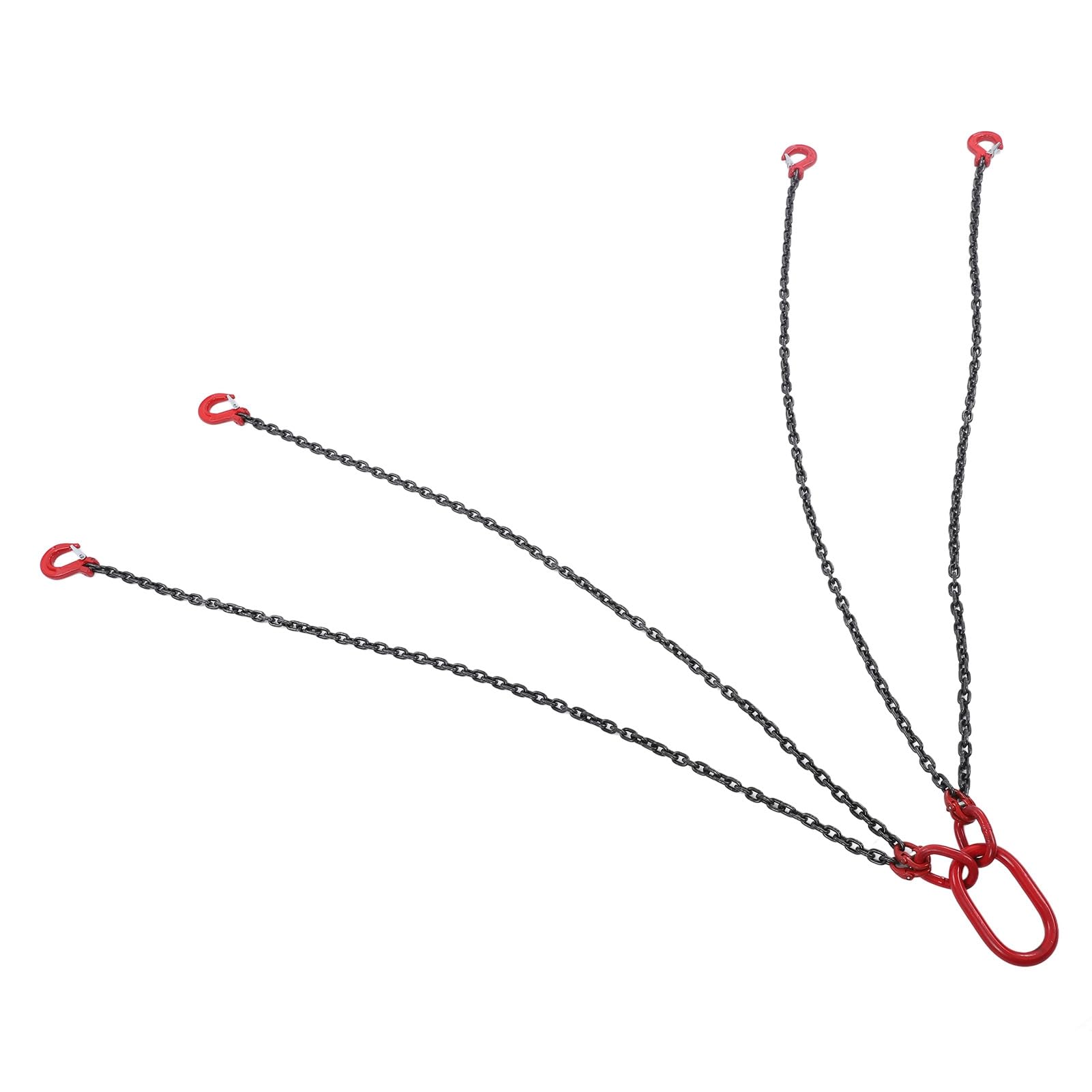 Élingue de Levage à Chaîne Durable à 4 Voies avec 4 Pieds, Idéale pour une Utilisation en Construction et en Usine, élingue à Chaîne en Acier de 1,5 M (6T)