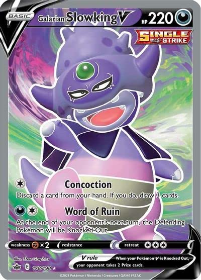 Amazon.com: Galarian Slowking V - 178/198 - Full Art Ultra Rare