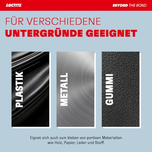Loctite 401 Sekundenkleber, hochfest für Reparaturen, Cyanacrylat, 1x5g – Ansicht 3