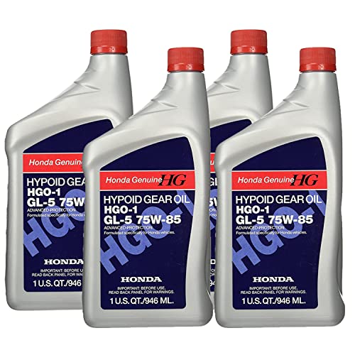 Genuine OEM Hypoid Gear Oil HGP-1 GL-5 75W-85 Advanced Protection 1qt (4x1qt) For Honda