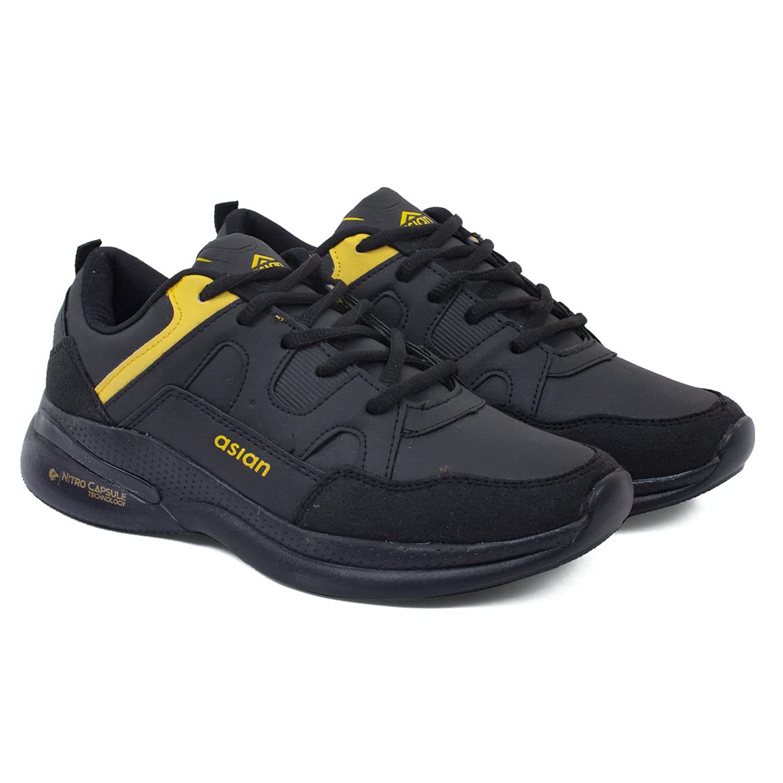 ASIAN Mens Waterproof-11 Running Shoes for Men I Sport Shoes for Boys with Eva Sole for Extra Jump I Casual Shoes for Men Black - 10 UK (B09DSCFMDK) Amazon Price History, Amazon Price Tracker