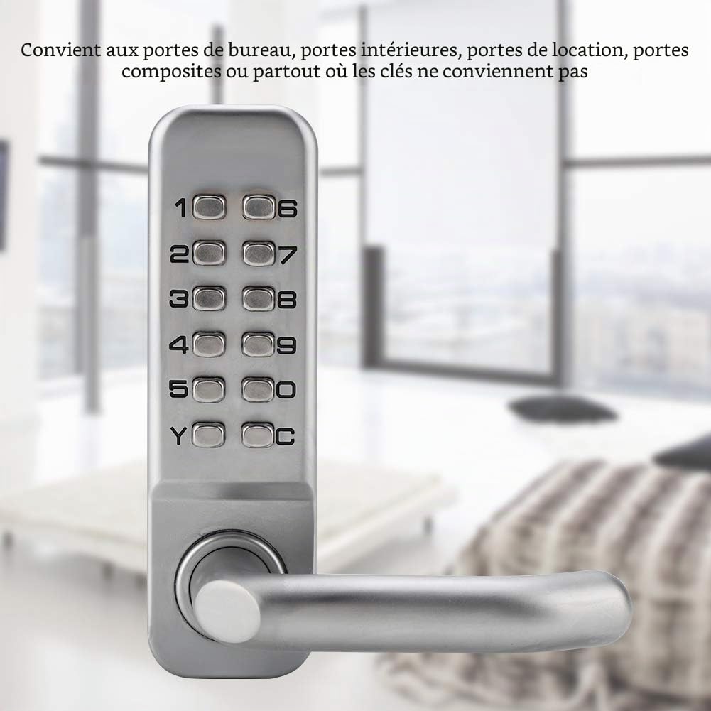 Serrure à code mécanique Greensen, porte numérique, code de 1 à 11 chiffres, combinaison de chiffres, serrure de sécurité