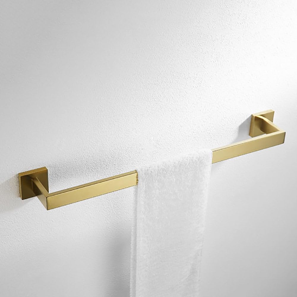 Juego de toallero y portarrollos de papel higiénico en bronce negro: accesorios de baño con acabado de espejo pulido, anilla para colgar albornoces, decoración elegante y duradera para el hogar.