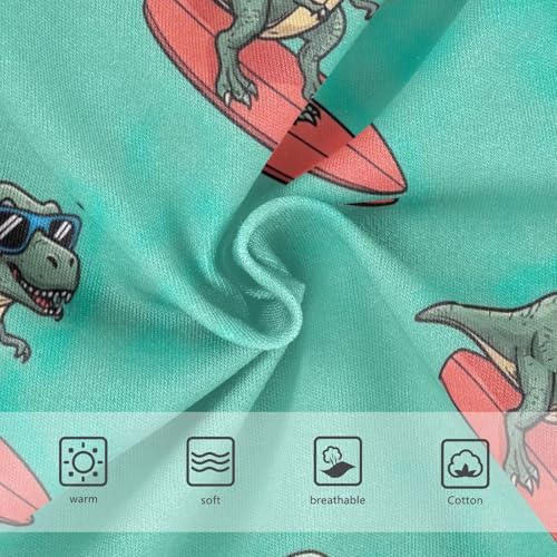 Girls Underwear, Cool Dinosaurs Green Toddler Panties, Girls Cotton Underwear, 2T–8 Years3