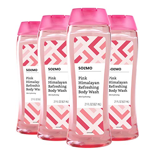 Amazon Brand - Solimo Body Wash, Pink Himalayan Salt and Water Lily Scent