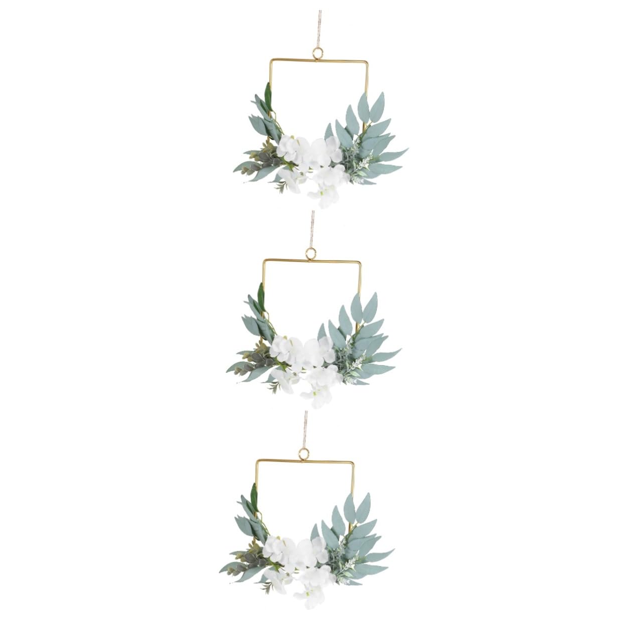 MAGICLULU 3 Elegantes Decoraciones De Boda Guirnaldas Colgantes De Hierro Exquisita Decoración De Pared Accesorio para Fiesta.