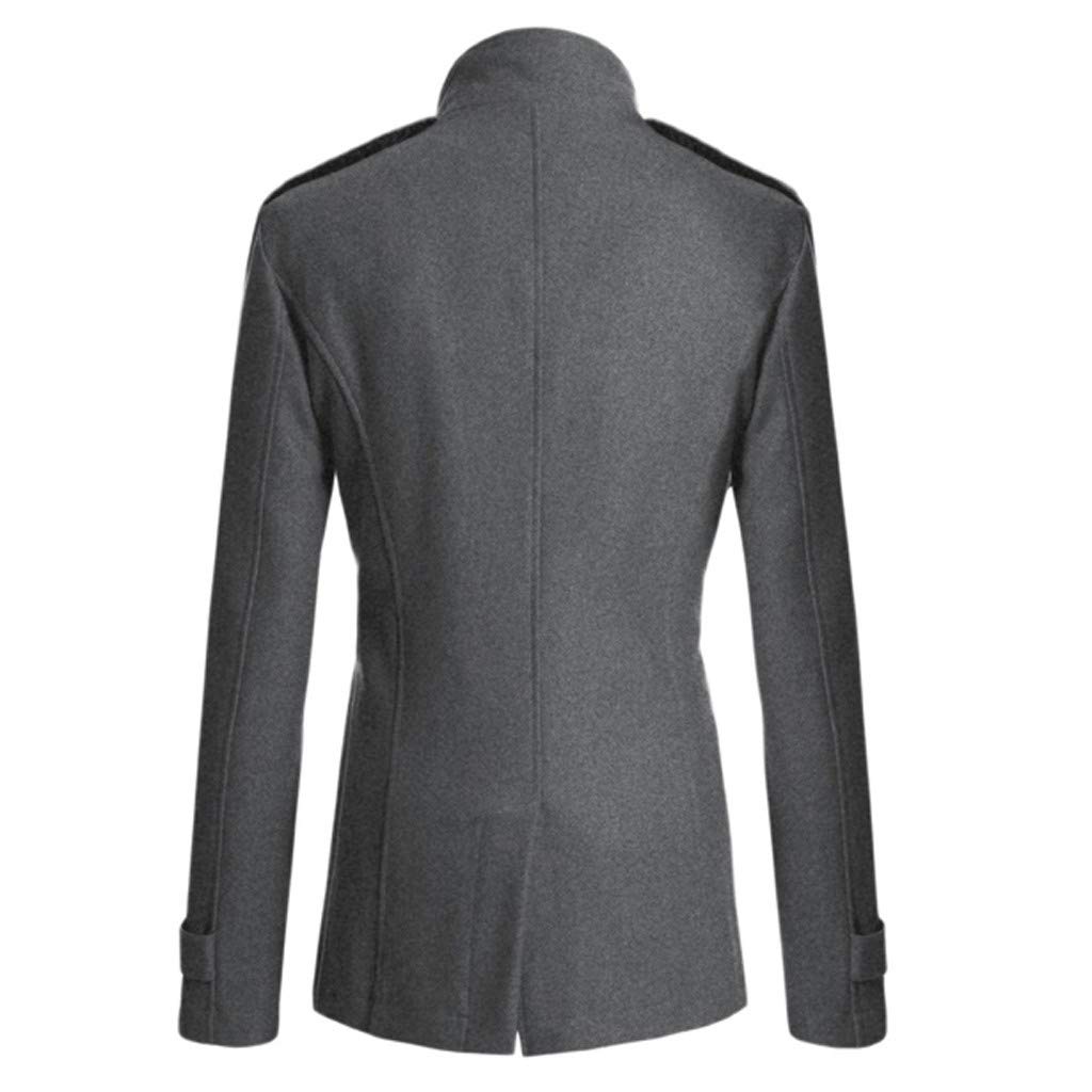 Generisch Wintermantel Herren Business Dufflecoat - Lässiger Herren Trenchcoat von Fashions Lange schmale Design Jacke für Outdoor Bekleidung Übergangsjacke Modische Herrenmode