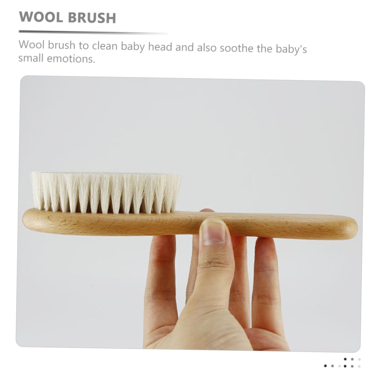 Cepillos Para Champú Madera Cepillo De Lana Para Recién Nacido Peine Para Cuidado Del Cabello Para Shower