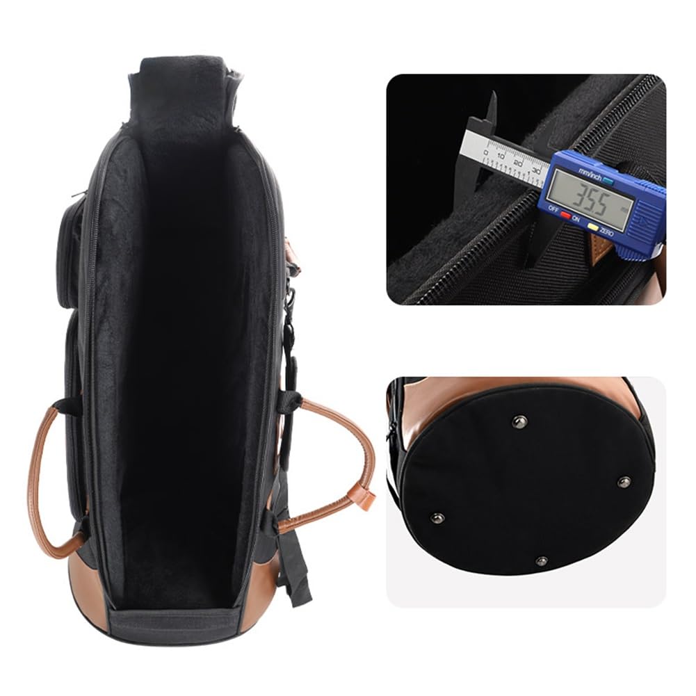 Housse pour Euphonium, étui pour Euphonium Droit (ténor, Baryton), Sac à Dos pour Instrument Professionnel de scène et de Concert