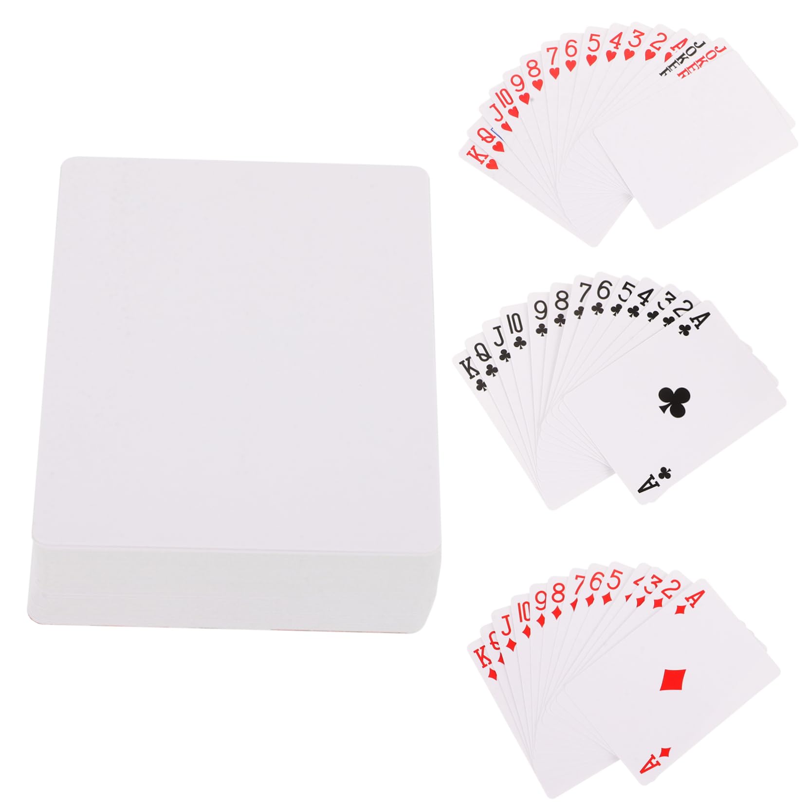 ibasenice 3sets Carte Da Poker Vuote Monofacciali Carta Per Trasferimento Termico Per Giochi Feste e Attività Con Amici e Famiglia