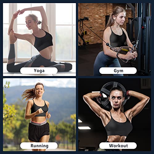 Image of Sports Bra, Workout Tops for Women, Medium Impact Strappy Padded Sports Bras for Women High Support