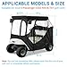 CartClan EZGO Driving Enclosure, Golf Cart Enclosure Suitable for 2 Passenger EZGO RXV & TXT Golf Cart, 600D Windproof Golf Cart Rain Cover with Double Zippers, Reserved Side View Mirror Hole