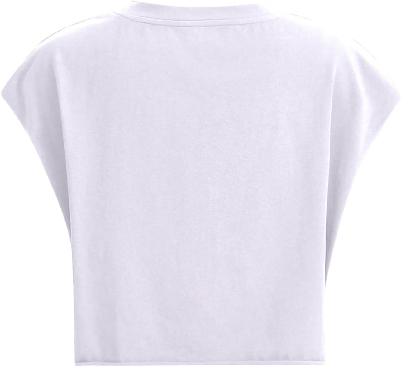 Hilinker Women's Graphic Cap Sleeve Crop Tops Cute Summer Loose Fit Crew Neck T Shirts - Image 4