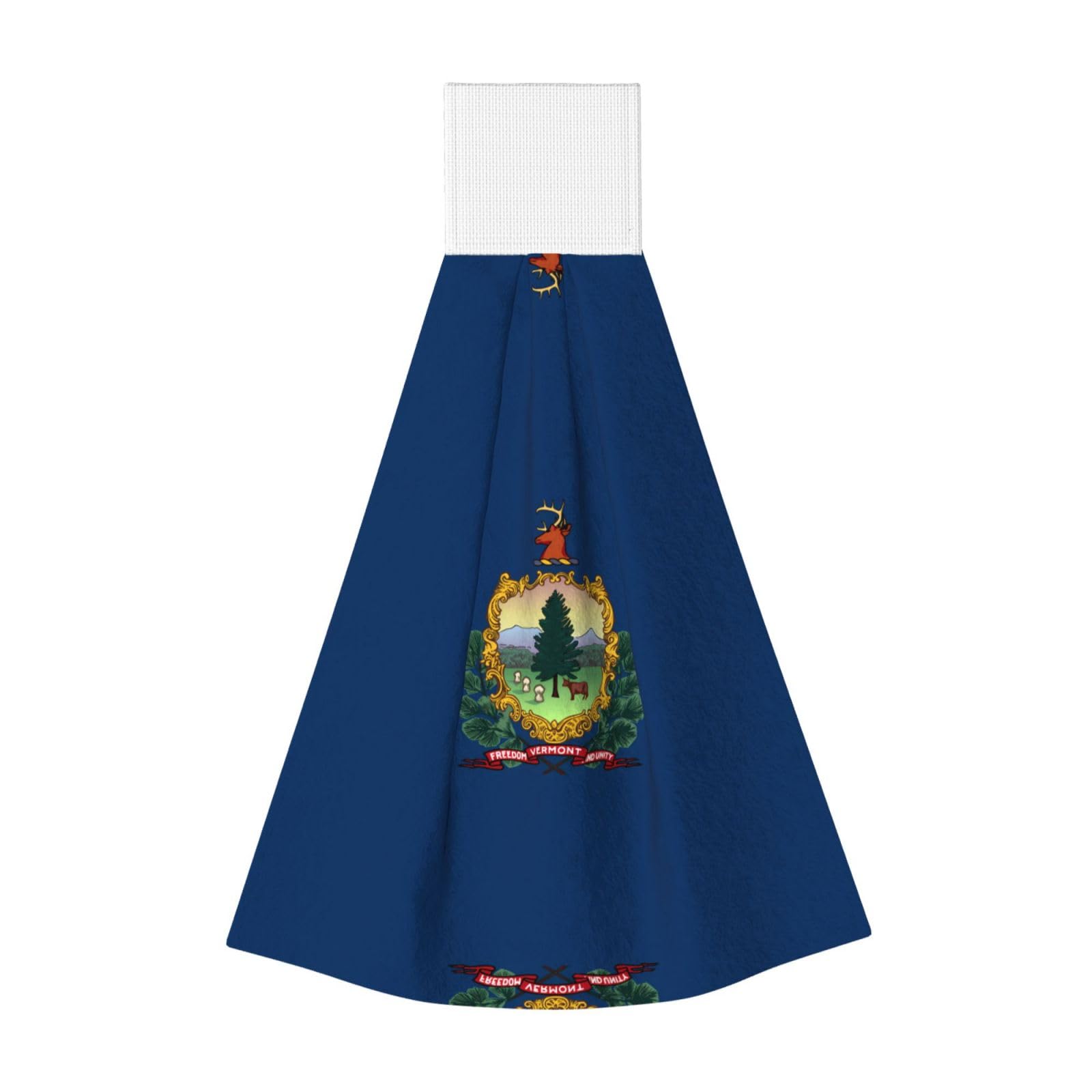 Vermont State Flag Highly Absorbent Dish Towels Soft Coral Fleece Wipe