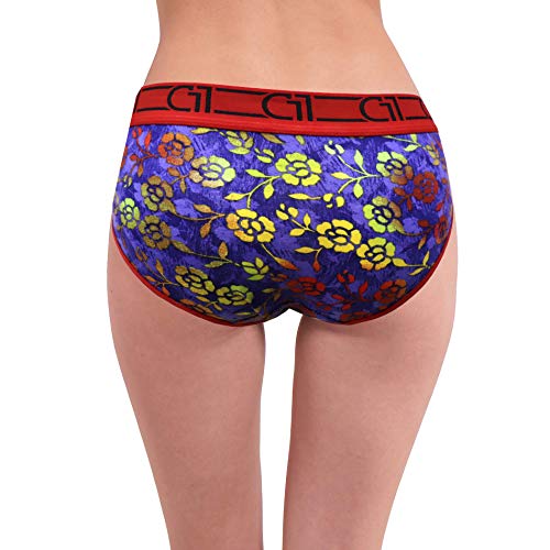Image of RC. ROYAL CLASS Women's Cotton Multicolored Printed Panty (Pack of 3)