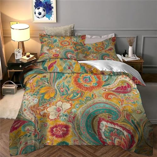 Parure de lit baroque 200x200 chic en microfibre premium douce
