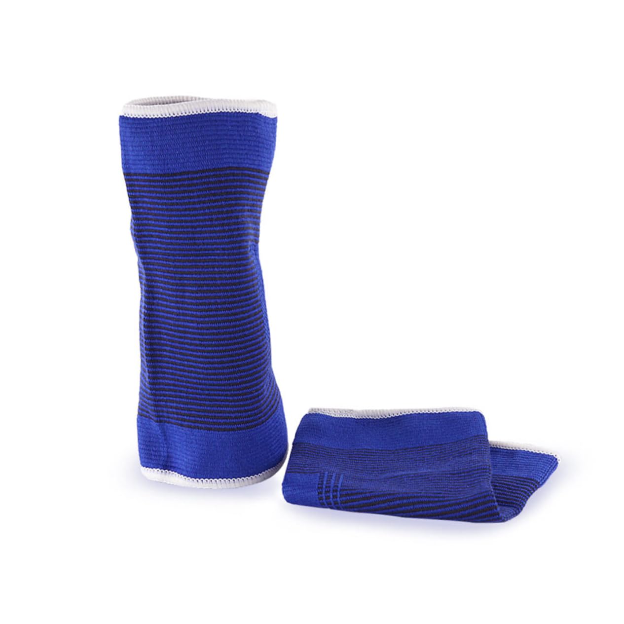 SHERCHPRY 1Pair Elbow Protective Cover for Men Women Friction Elastic Joint Sleeve for Outdoor Fitness Running Cycling Sports Sweat Absorption Design Blue