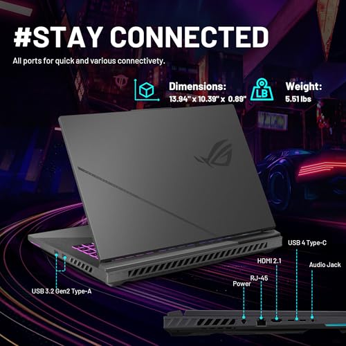 Image of ASUS ROG Strix G16 16 inch WUXGA 165Hz Gaming Laptop, GeForce RTX 5070 Ti, AMD Ryzen 9-8940HX, 12GB GDDR7, 32GB DDR5, 3TB Storage (2TB SSD+1TB Docking Station Set), Backlit Keyboard, Win 11 Pro, Gray