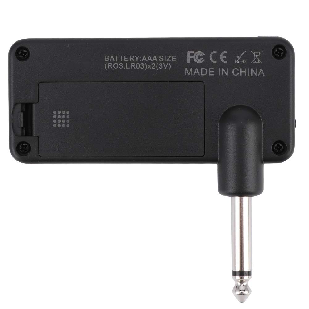 Amplificador de Guitarra ABS, Práctico Mini Amplificador para Bajo, Portátil Amplificador de Guitarra Eléctrica para Practicar en Casa Estudio Viaje