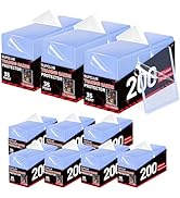 2026 Upgraded 1000 35PT Toploads for Cards & 1000 Penny Sleeves with Double-Sided Protective Film...