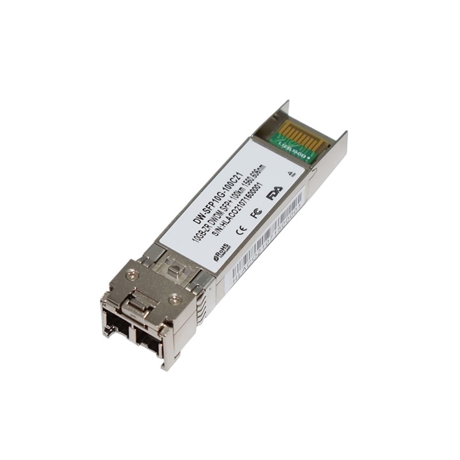 10GBASE-ZR 10G DWDM 100KM Longue Distance C17-C61 Duplex LC 40km DOM DWDM SFP+
