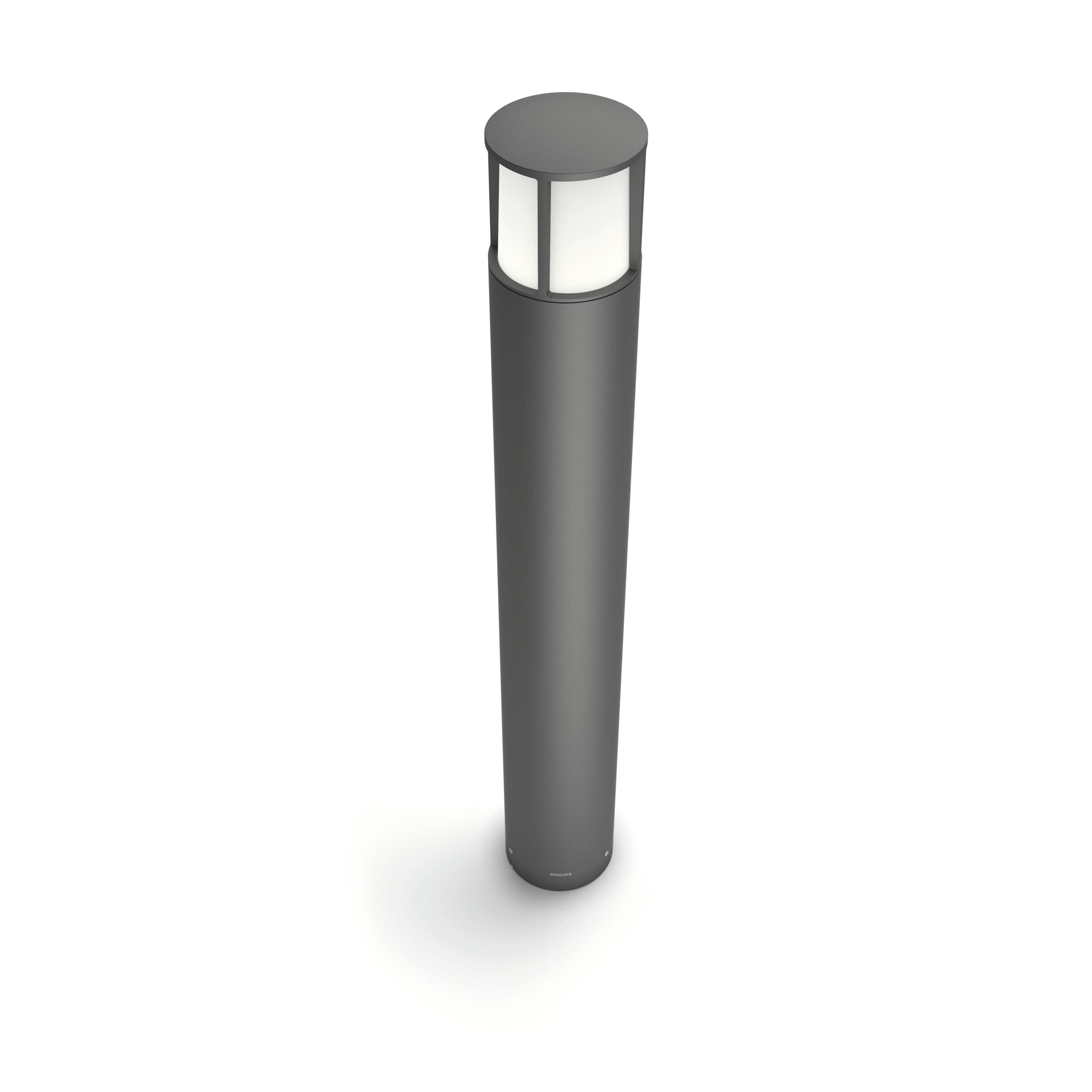 Philips myGarden Stock - Poste, iluminación exterior, aluminio, luz blanca cálida, 10,4 x 10,4 x 77 mm, 11,1 x 11,1 x 79,1 mm, color antracita