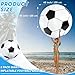 Lewtemi 2 Pcs 40 Inch Giant Inflatable Soccer Ball Large Huge Beach Balloons Oversized Football Sport Birthday Party Decoration Favor Gift Pool Supplies for Outdoor Piñata Activity(Black)